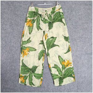 TOMMY BAHAMA Tropical Resort Silk Cotton Wide Leg Hawaiian Pants Size 6